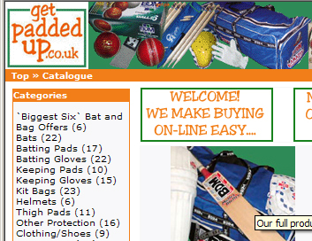 Close-up of shop banner
