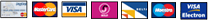We accept all major credit and debit cards We accept all major credit and debit cards